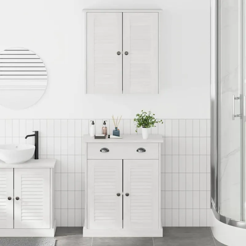 Vonios baldų rinkinys VIGO 2 pcs Balta ir senovinė balta