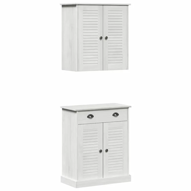 Vonios baldų rinkinys VIGO 2 pcs Balta ir senovinė balta