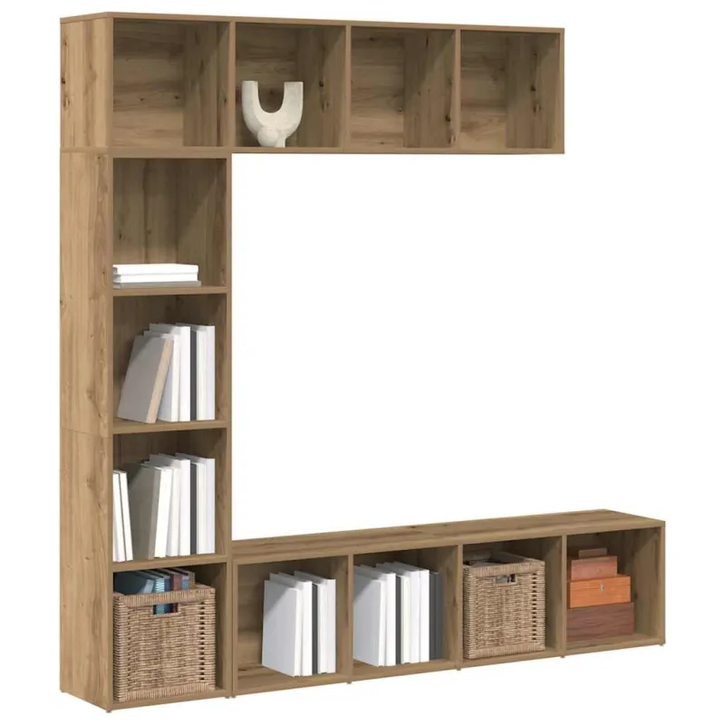 knygų spintelės 3 vnt Artisan Oak Engineered Wood
