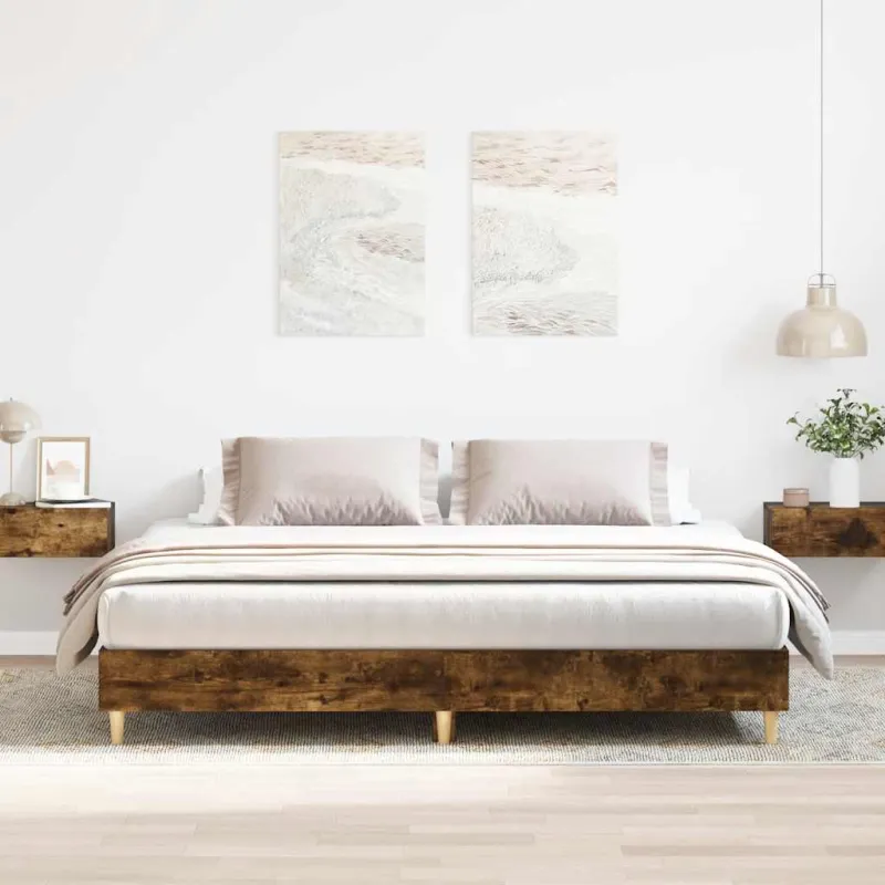 Lovos rėmas be čiužinio, 200x200 cm, apdirbta mediena