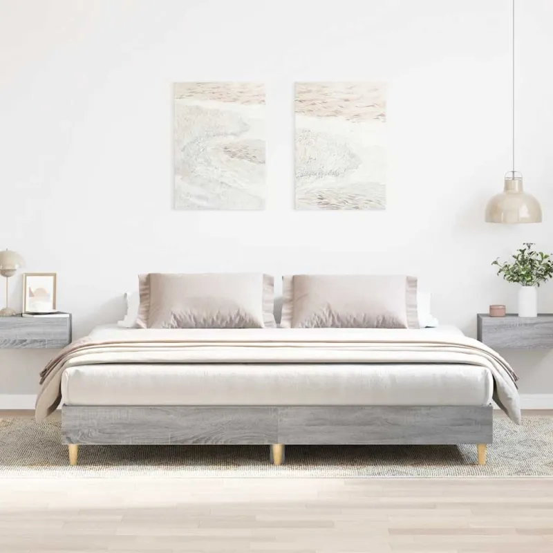 Lovos rėmas be čiužinio, 200x200 cm, apdirbta mediena