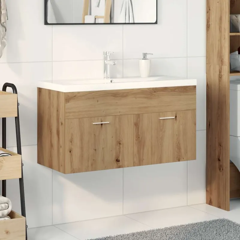 kriauklės spintelė su įmontuotu baseinu Artisan Oak