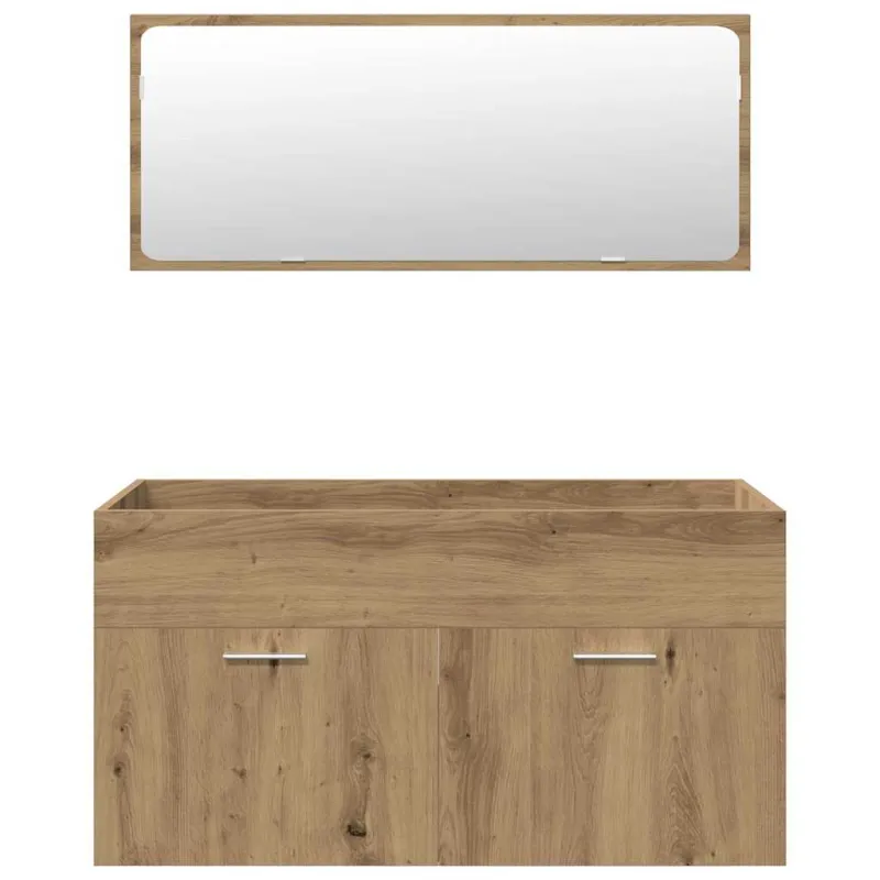 5 dalių vonios baldų komplektas Artisan Oak Engineered Wood