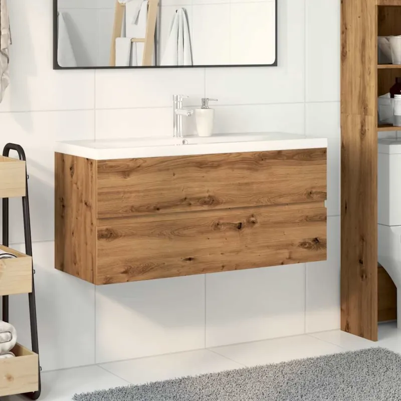 kriauklės spintelė su įmontuotu kriaukle Artisan ąžuolas