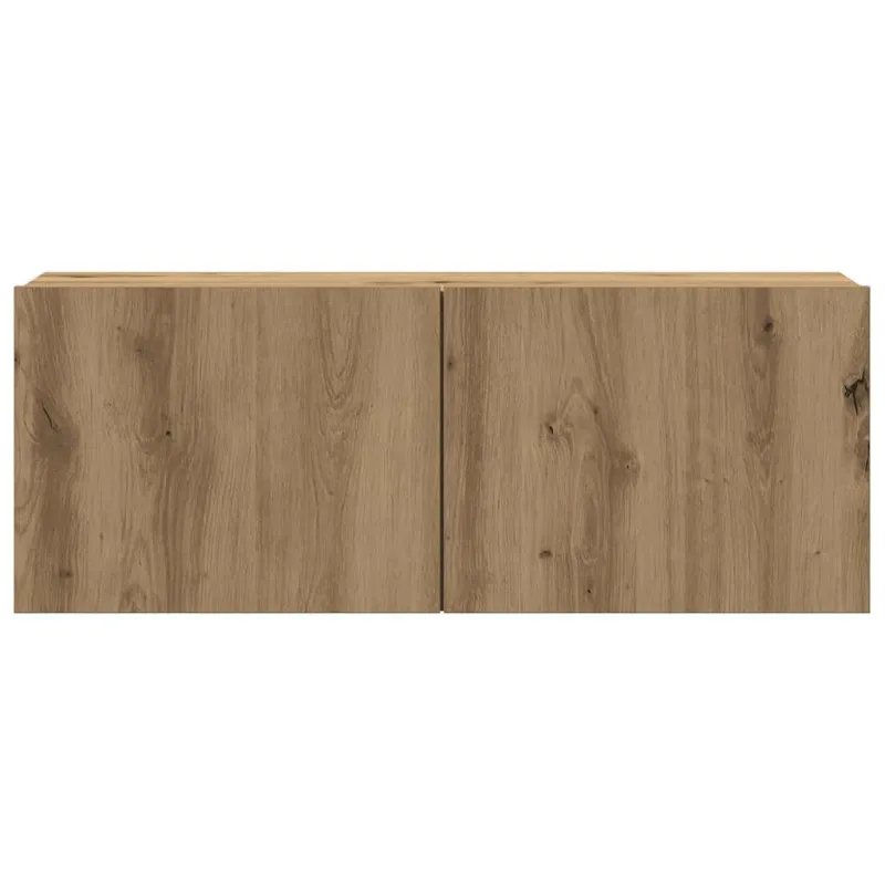 8 dalių sieninis televizoriaus spintelės komplektas Artisan Oak