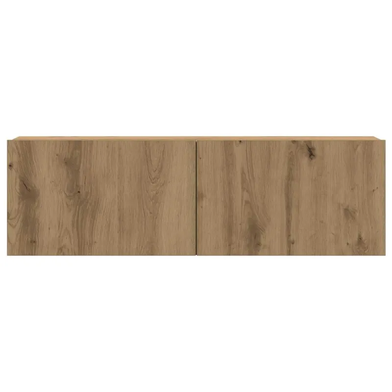 8 dalių sieninis televizoriaus spintelės komplektas Artisan Oak