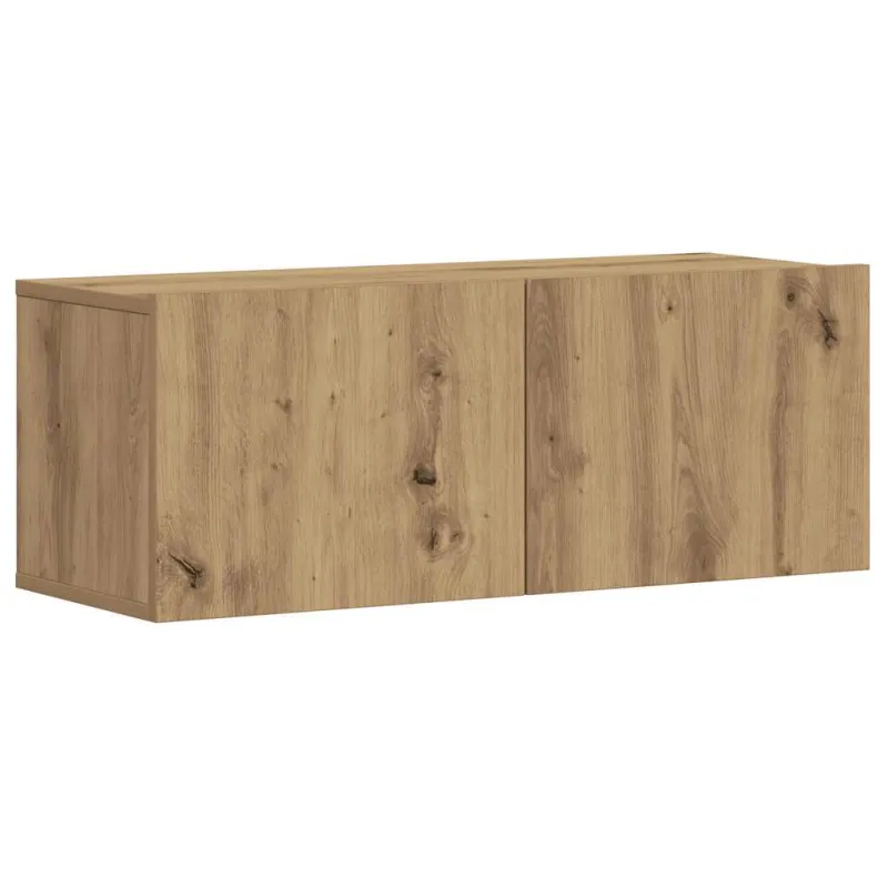 3 dalių sieninis televizoriaus spintelės komplektas Artisan Oak
