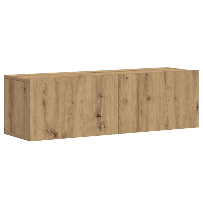 3 dalių sieninis televizoriaus spintelės komplektas Artisan Oak