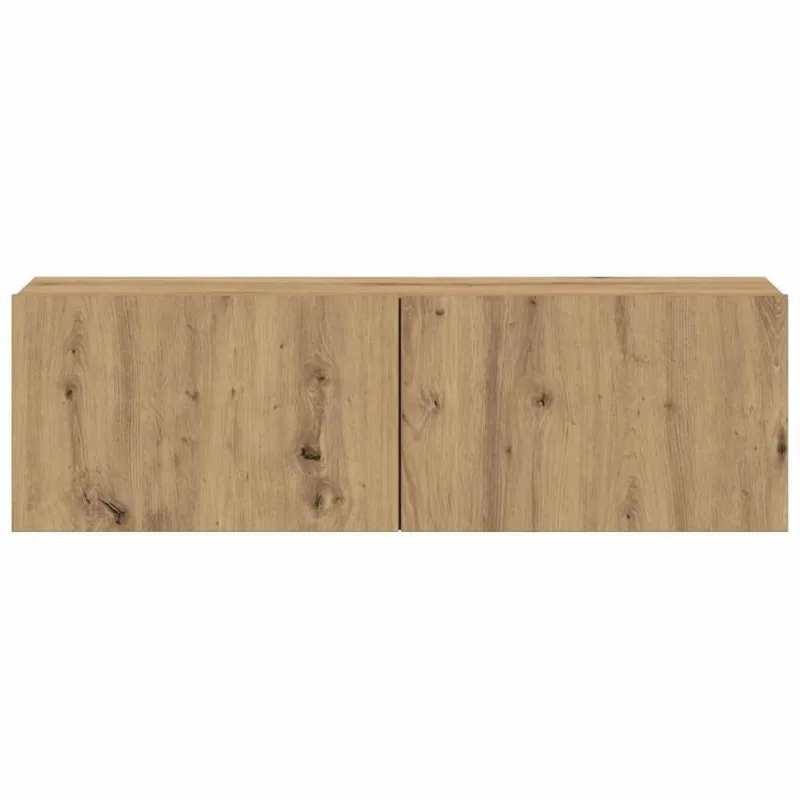 3 dalių sieninis televizoriaus spintelės komplektas Artisan Oak