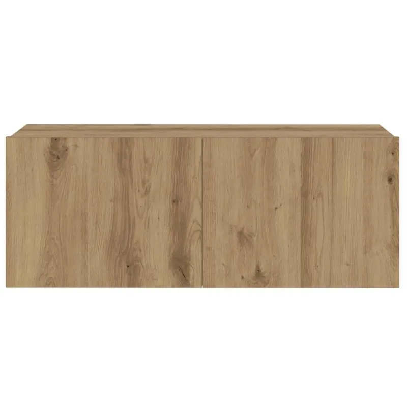 3 dalių sieninis televizoriaus spintelės komplektas Artisan Oak