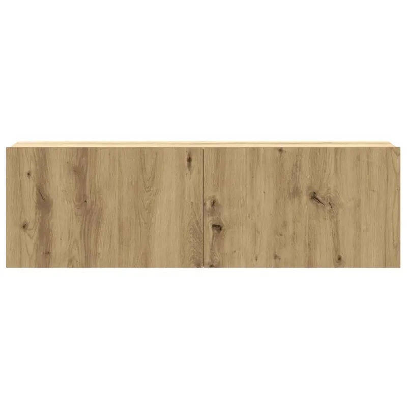 6 dalių sieninis televizoriaus spintelės komplektas Artisan Oak