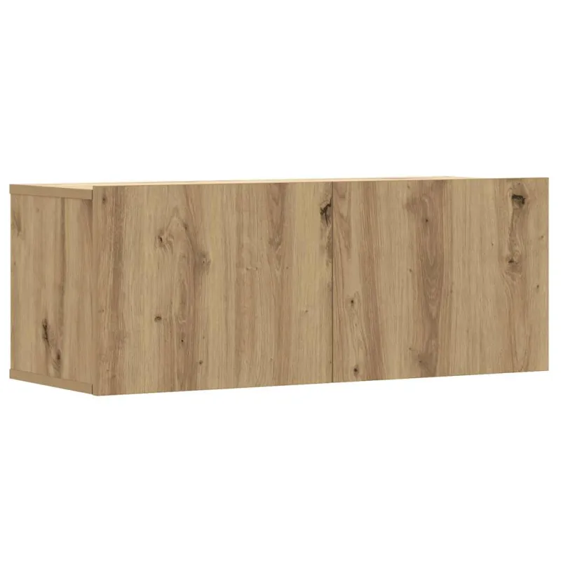 8 dalių sieninis televizoriaus spintelės komplektas Artisan Oak