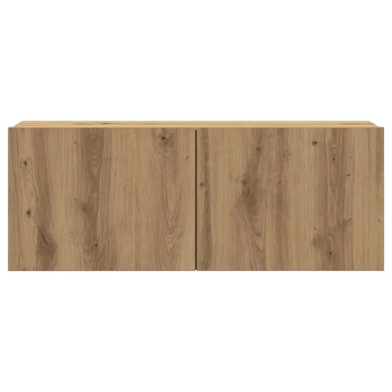 7 dalių sieninis televizoriaus spintelės komplektas Artisan Oak