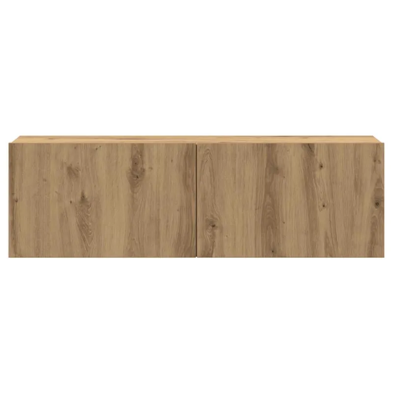 7 dalių sieninis televizoriaus spintelės komplektas Artisan Oak