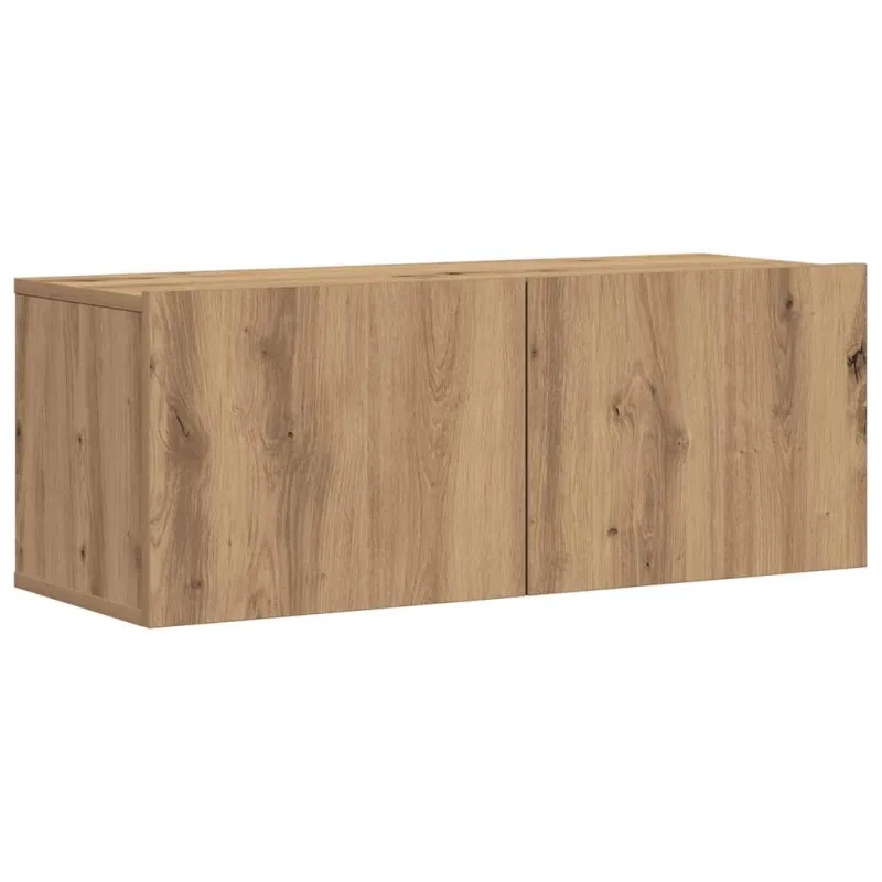 7 dalių sieninis televizoriaus spintelės komplektas Artisan Oak