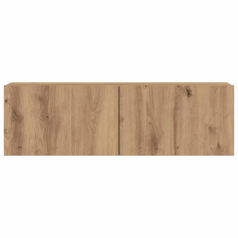 7 dalių sieninis televizoriaus spintelės komplektas Artisan Oak