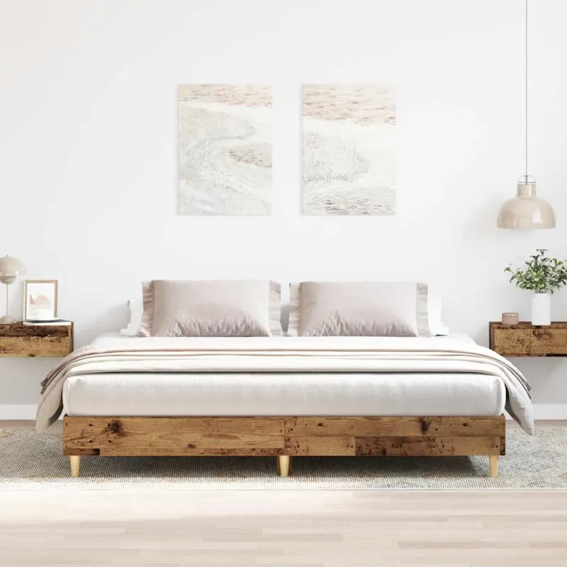 Lovos rėmas be čiužinio, medienos dizaino, 180x200 cm