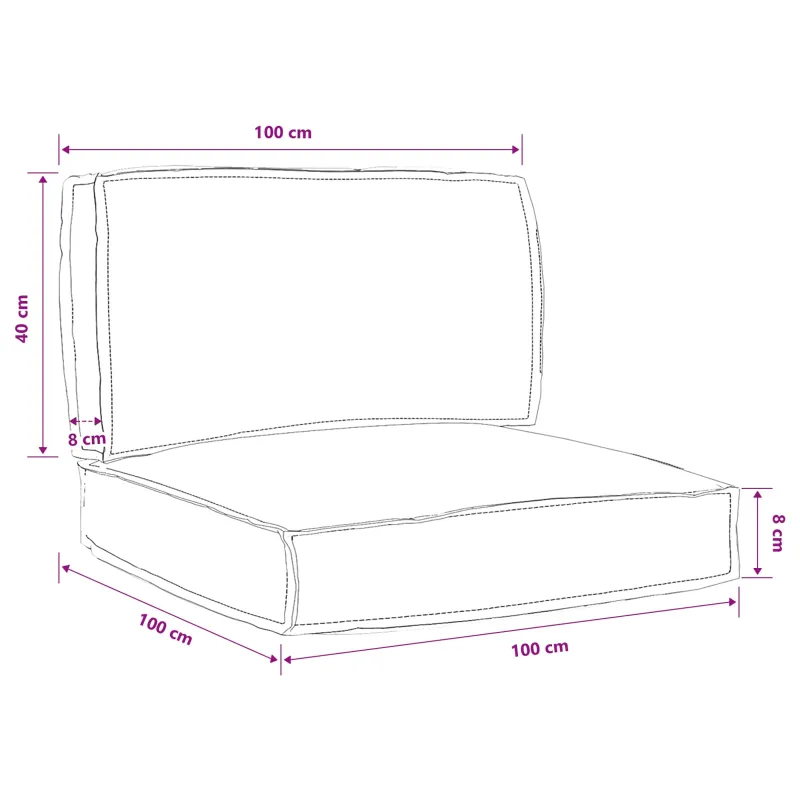 Pallet pagalvių rinkinys Gėlių 2 pcs Žalios Lapų Raštas