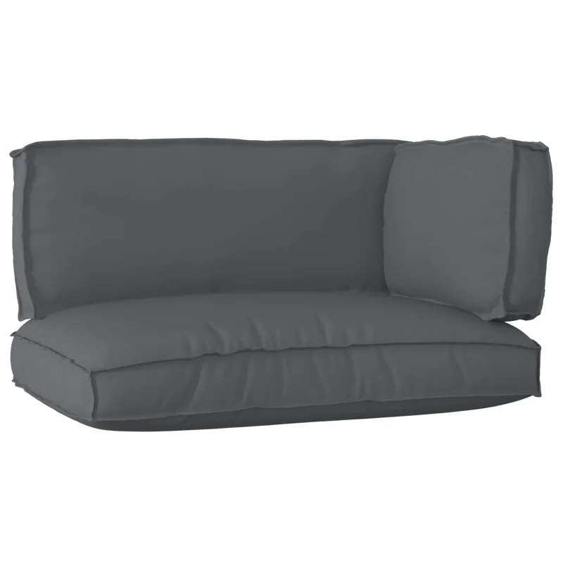 Pallet pagalvių rinkinys 3 pcs Antracitas Oksfordo audinys