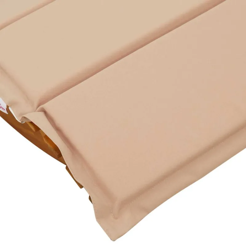 Saulės gultas su pagalve 2 pcs Ruda Kietos akacijos mediena