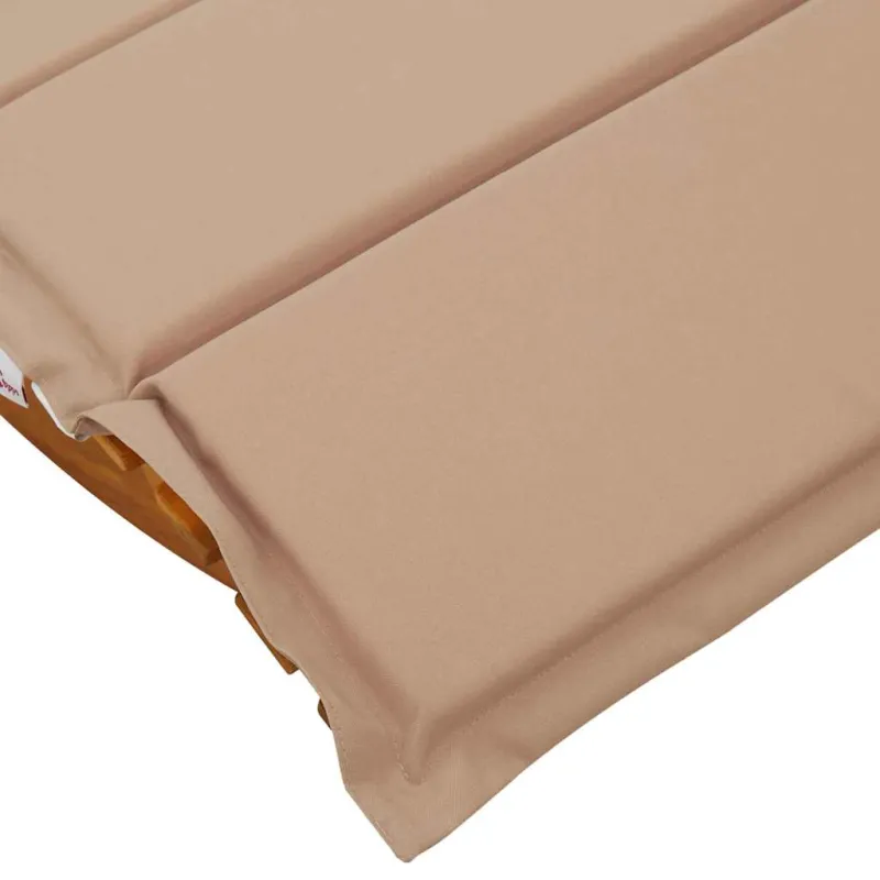 Saulės gultas su pagalve 2 pcs Ruda Kietos akacijos mediena