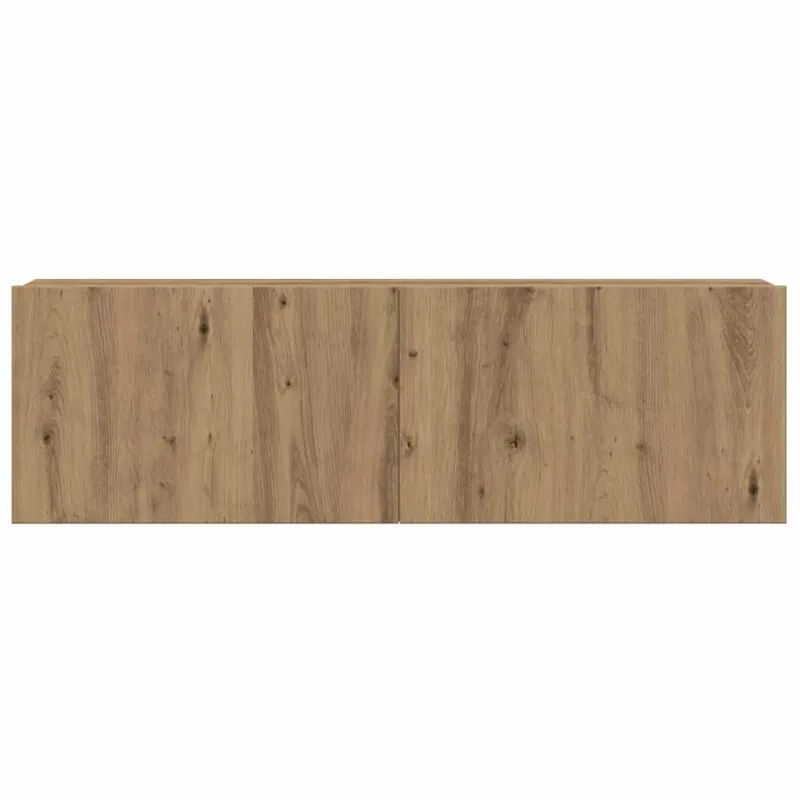 8 dalių sieninis televizoriaus spintelės komplektas Artisan Oak