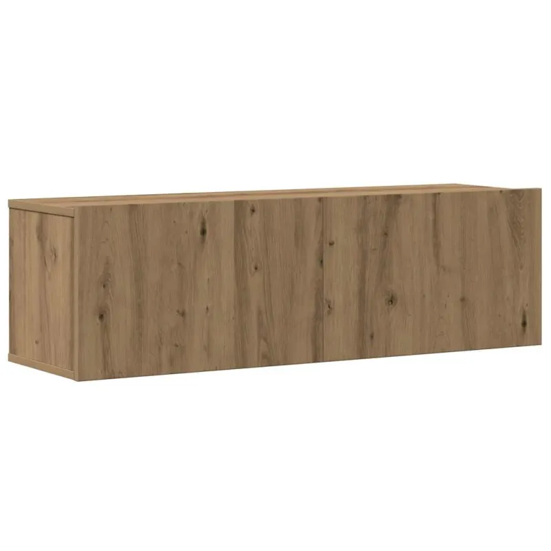 4 dalių sieninis televizoriaus spintelės komplektas Artisan Oak