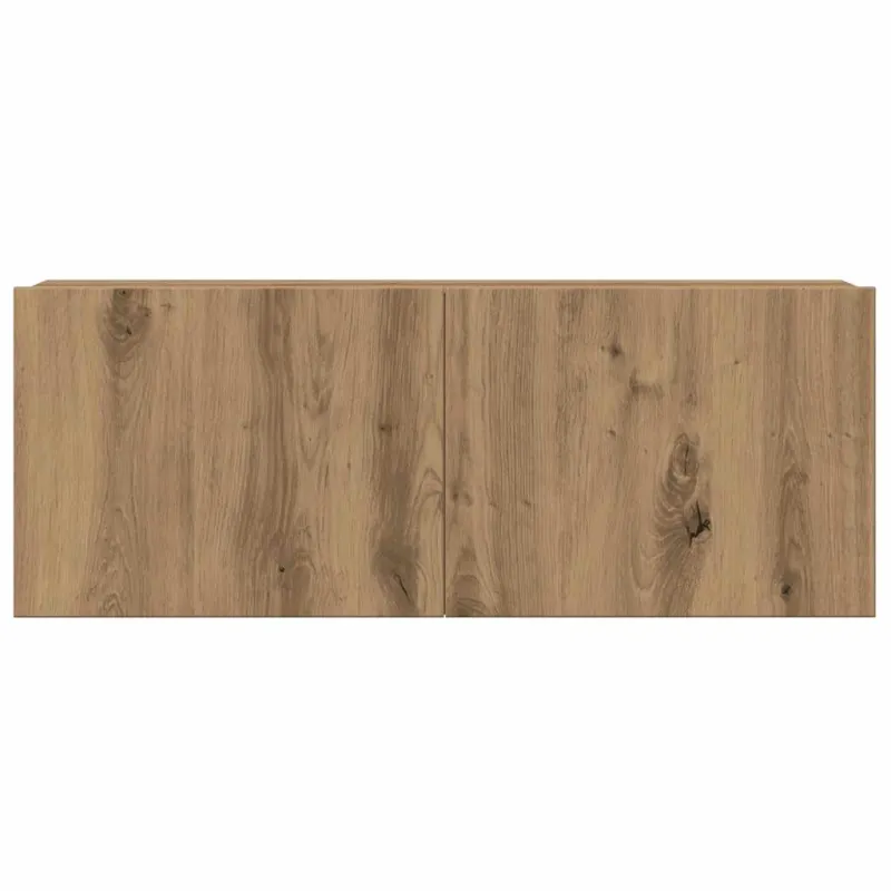 4 dalių sieninis televizoriaus spintelės komplektas Artisan Oak