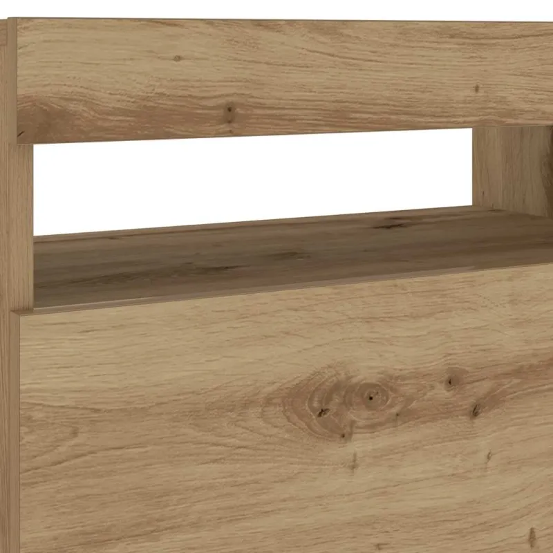 naktinė spintelė su LED lemputėmis Artisan ąžuolas