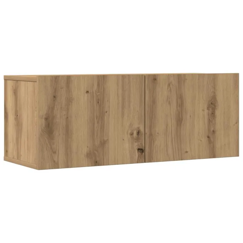 3 dalių sieninis televizoriaus spintelės komplektas Artisan Oak