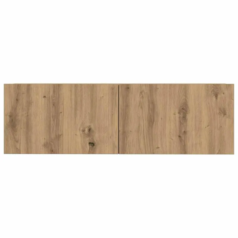 3 dalių sieninis televizoriaus spintelės komplektas Artisan Oak
