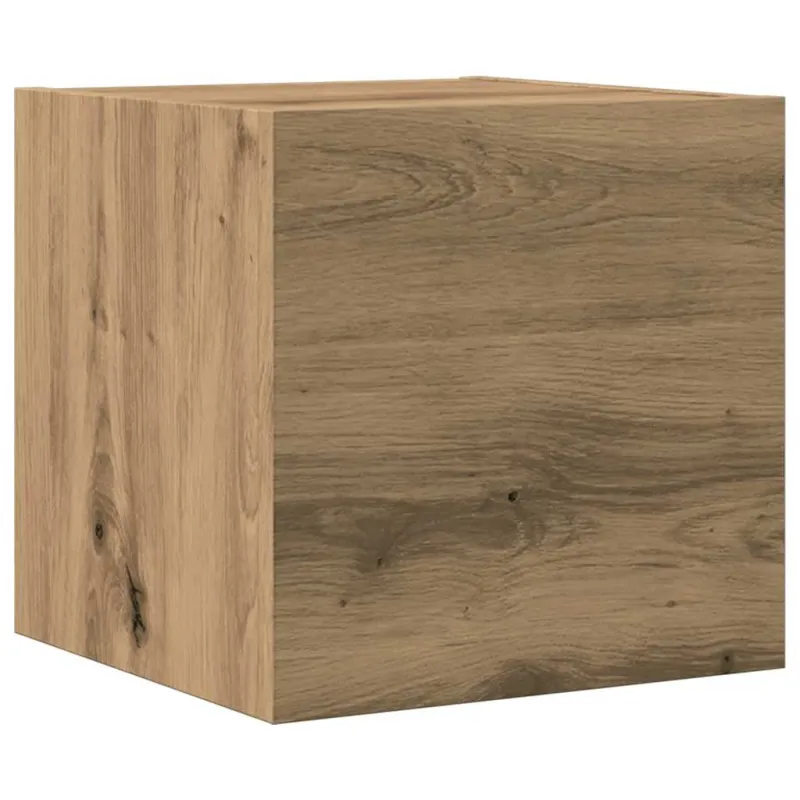 7 dalių sieninis televizoriaus spintelės komplektas Artisan Oak