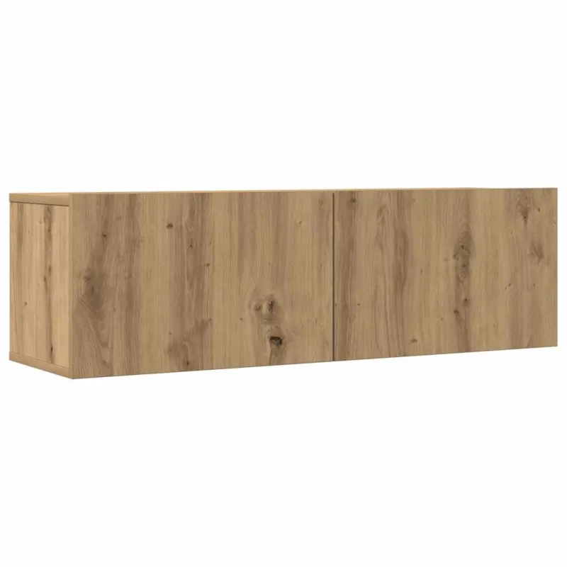 7 dalių sieninis televizoriaus spintelės komplektas Artisan Oak