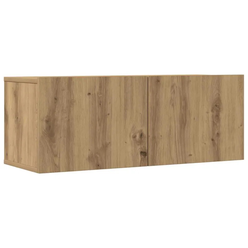 7 dalių sieninis televizoriaus spintelės komplektas Artisan Oak