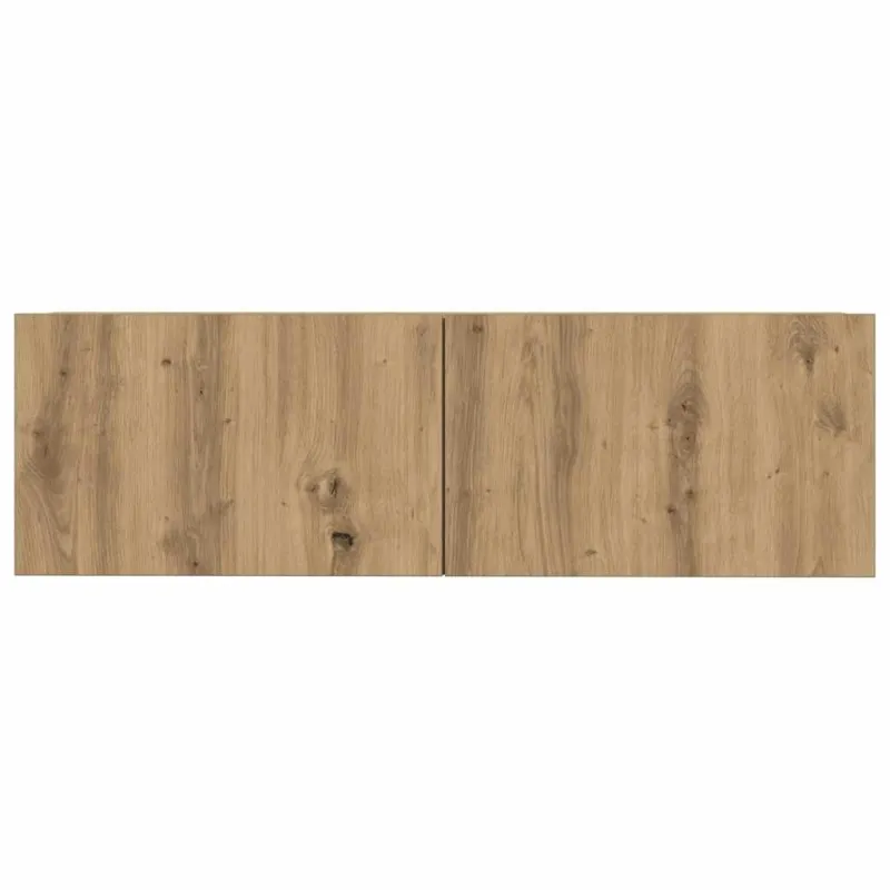 7 dalių sieninis televizoriaus spintelės komplektas Artisan Oak