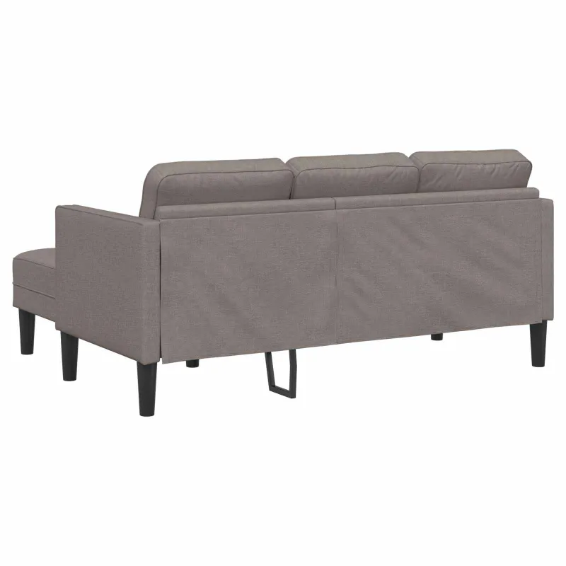 Sofos komplektas su pagalve 2 pcs Taupe Poliesteris
