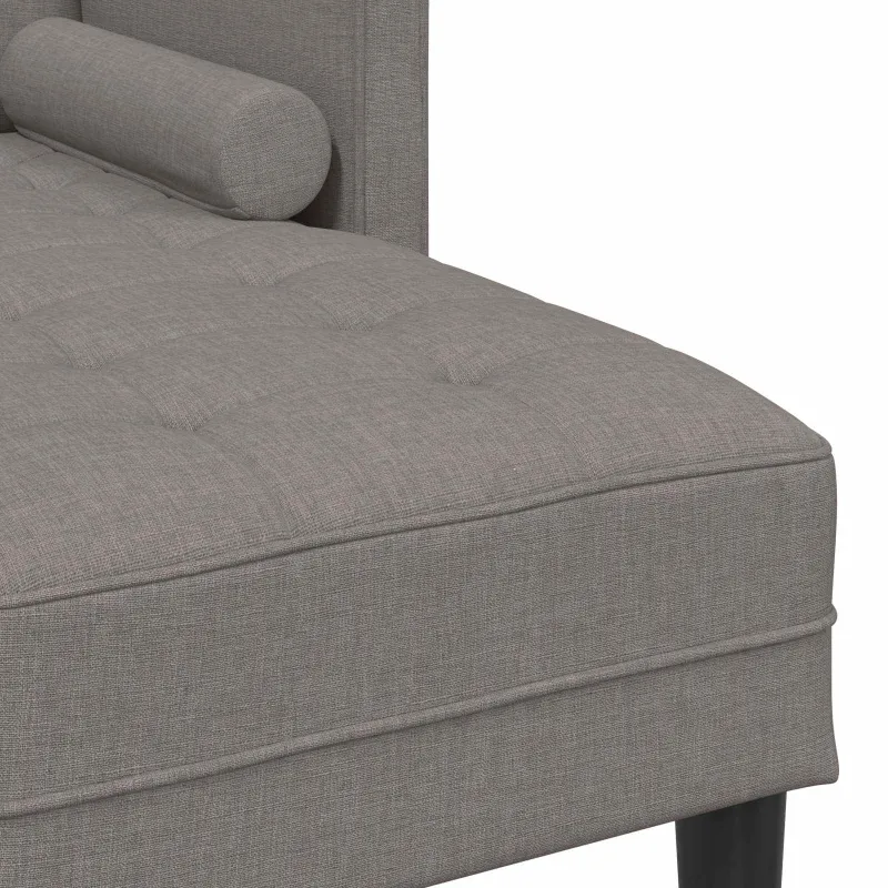 Sofos komplektas su pagalve 2 pcs Taupe Poliesteris