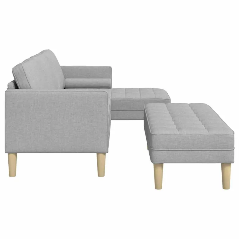 Sofos komplektas 2 pcs Debesų pilka 173 x 131 x 67 cm