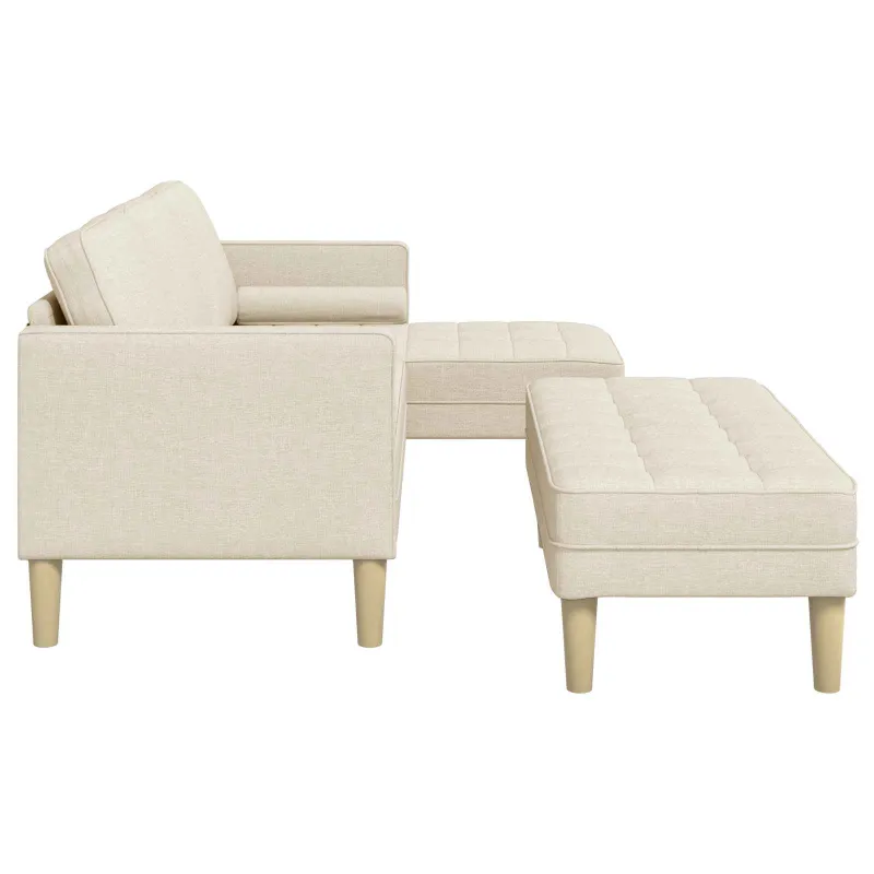 Sofos komplektas su pagalve 2 pcs Linas Poliesteris
