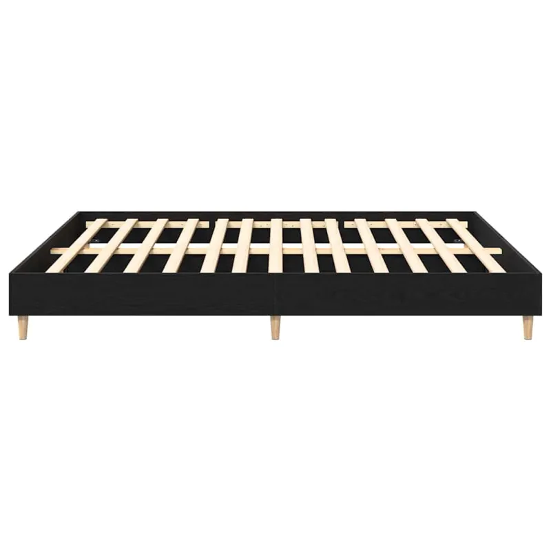 Lovos rėmas Juodas ąžuolas 203 x 183 x 25 cm Apdirbta mediena