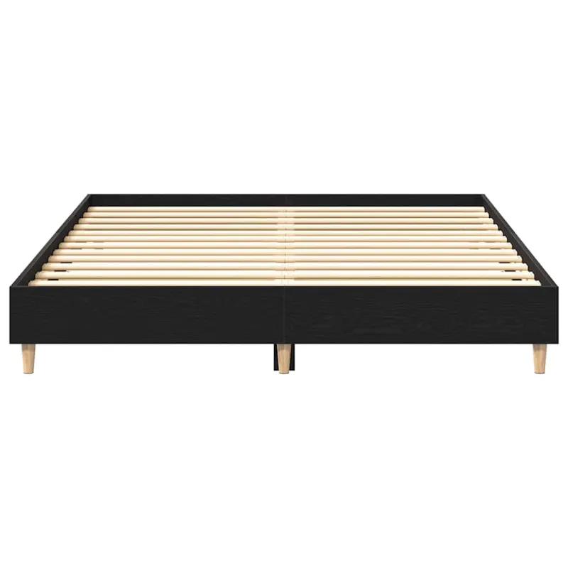 Lovos rėmas Juodas ąžuolas 203 x 153 x 25 cm Apdirbta mediena