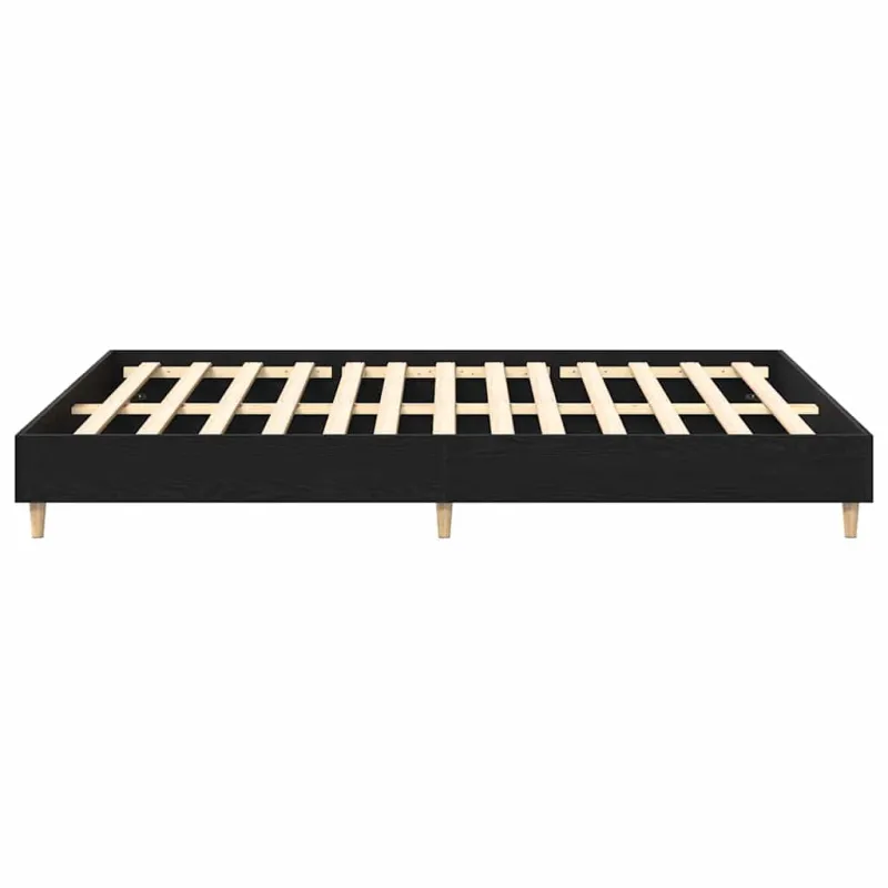 Lovos rėmas Juodas ąžuolas 203 x 153 x 25 cm Apdirbta mediena