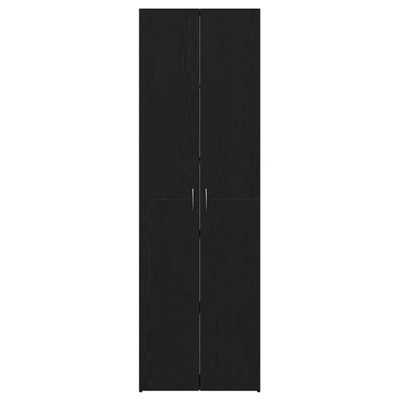 Ofiso spinta Juodas ąžuolas 60 x 32 x 190 cm Apdirbta mediena