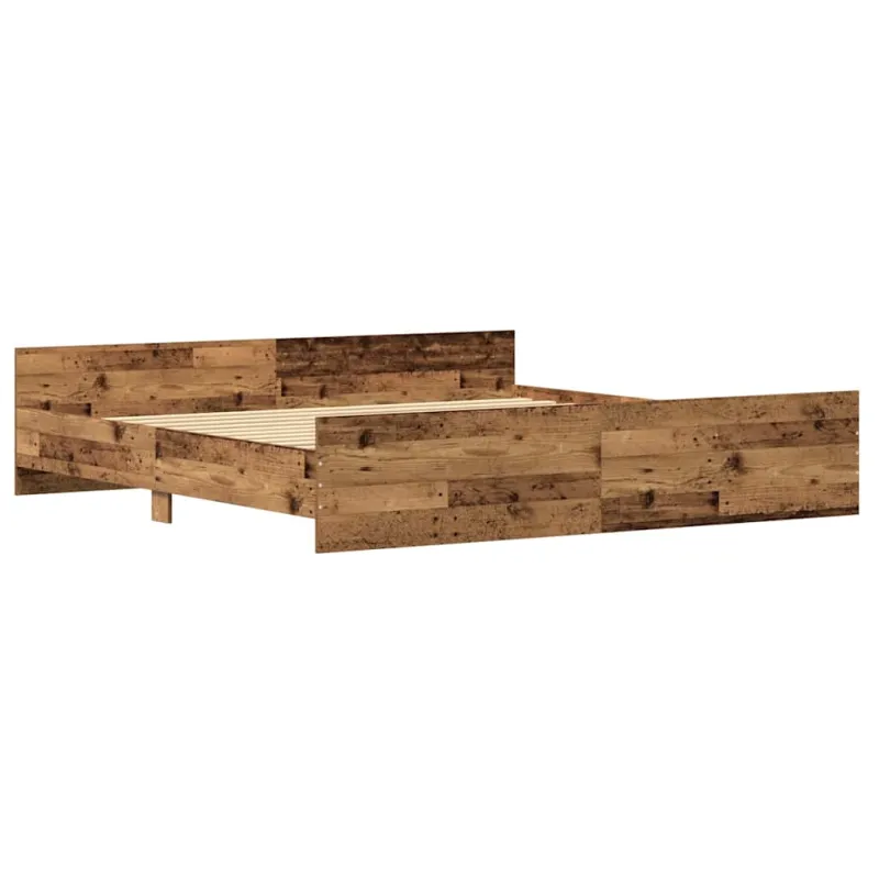 Lovos rėmas Senovinis medis 203 x 203 x 50 cm Apdirbta mediena