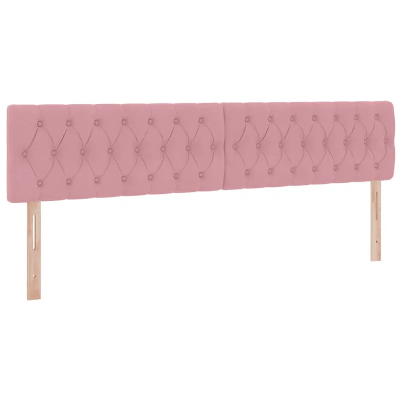Saugos lova su čiužiniu su saugykla Rožinė 200 x 200 cm Aksomas