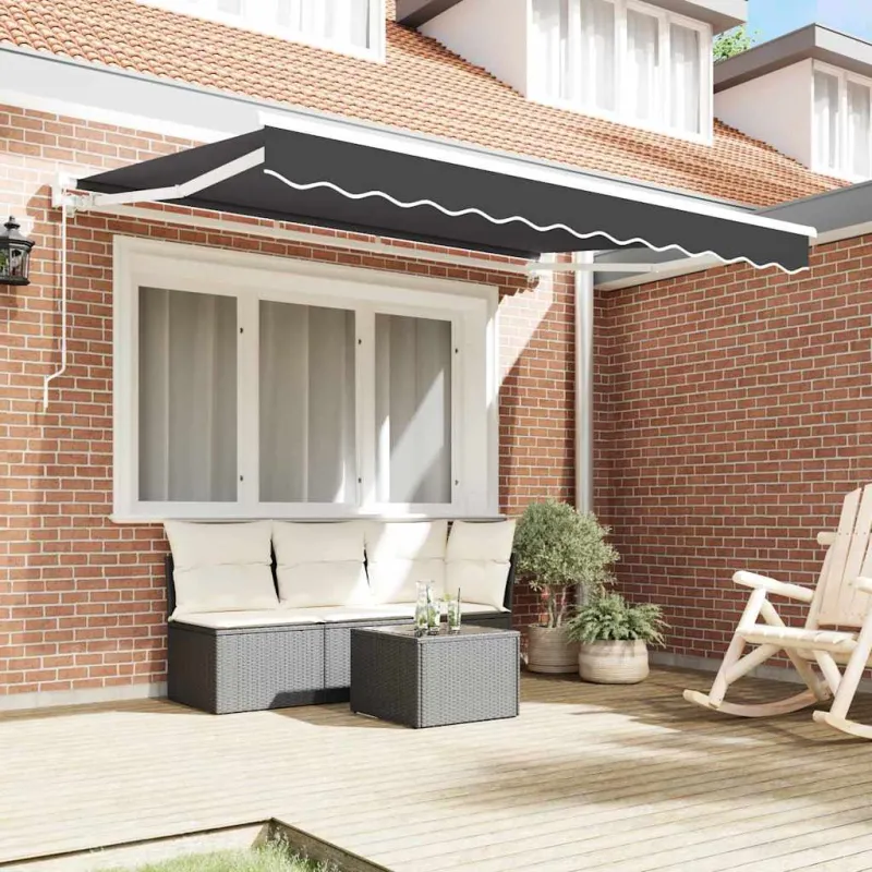 Markizės rėmas Antracitas 300 x 200 cm Poliesteris su PU danga