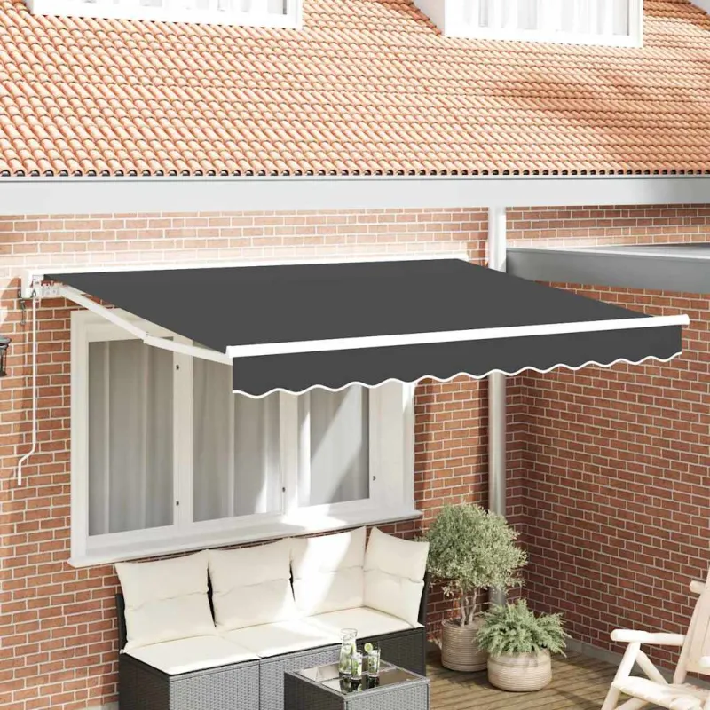Markizės rėmas Antracitas 300 x 200 cm Poliesteris su PU danga