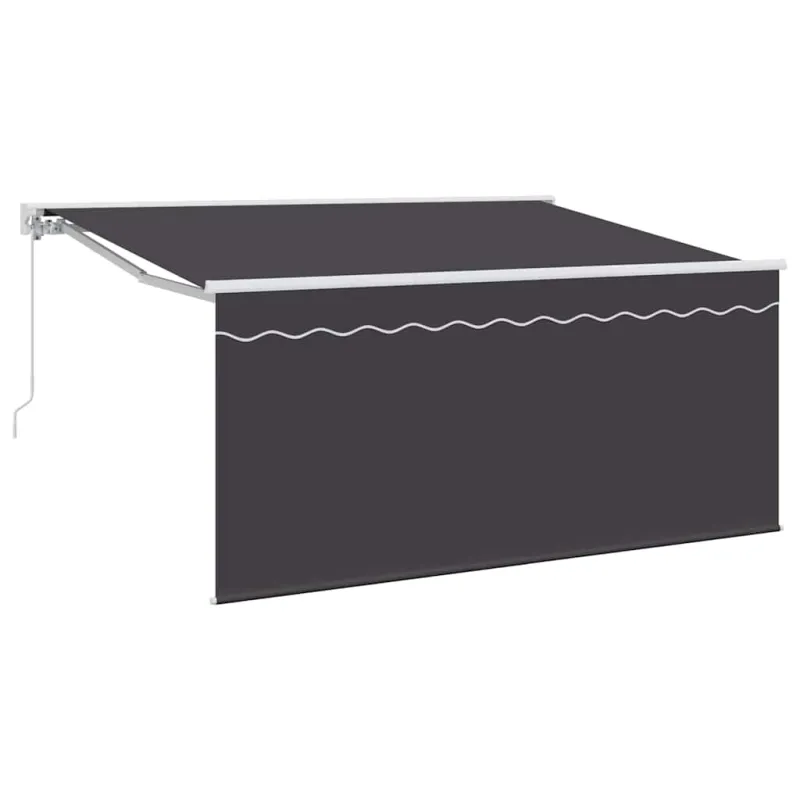 Ištraukiama markizė Dryžuotas Antracitas 300 x 200 cm audinys