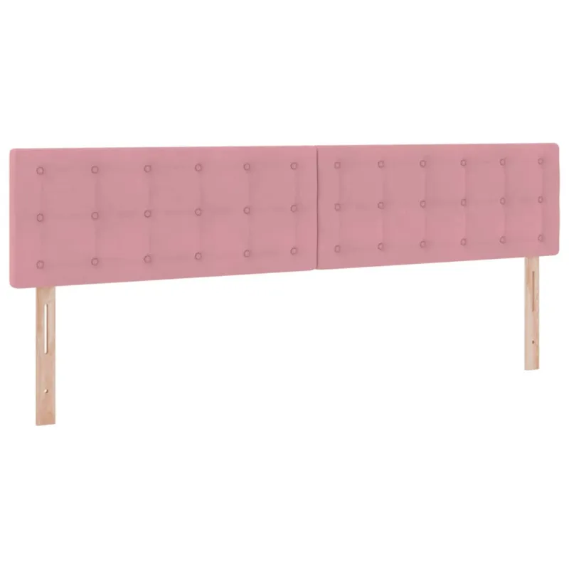 Saugos lova su čiužiniu su saugykla Rožinė 200 x 200 cm Aksomas