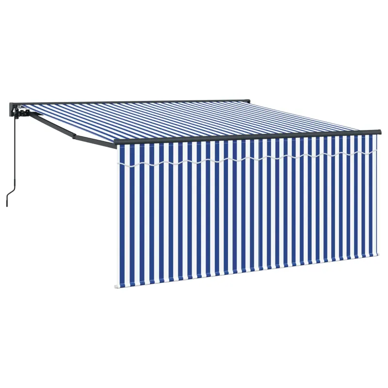 Ištraukiama markizė Mėlyna ir balta 300 x 250 cm